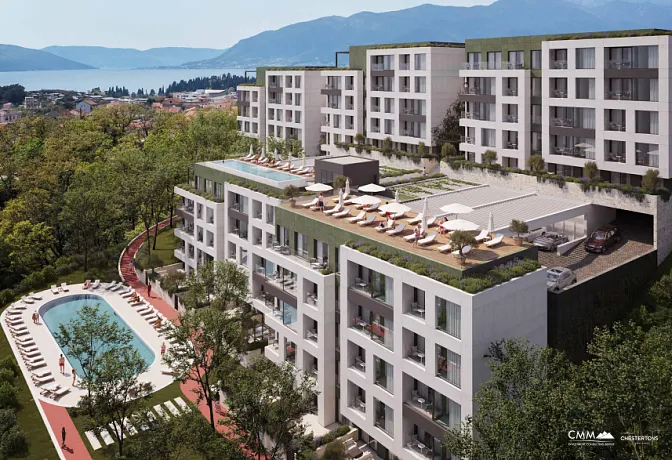 Modern Residential Complex with Sea View in Tivat